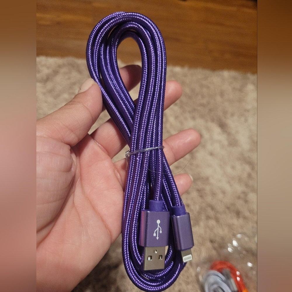 Fast charging USB cable for iPhone, 10 feet.
